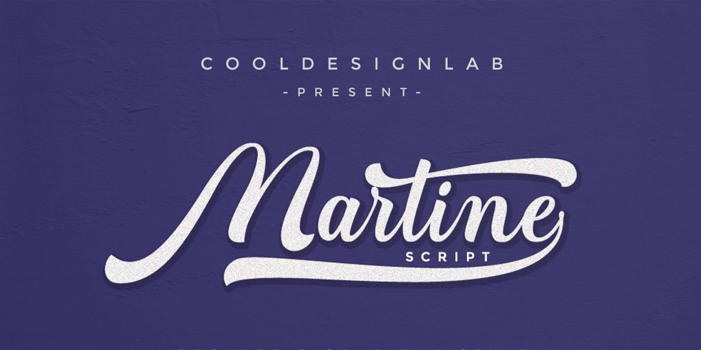 Пример шрифта Martine Script